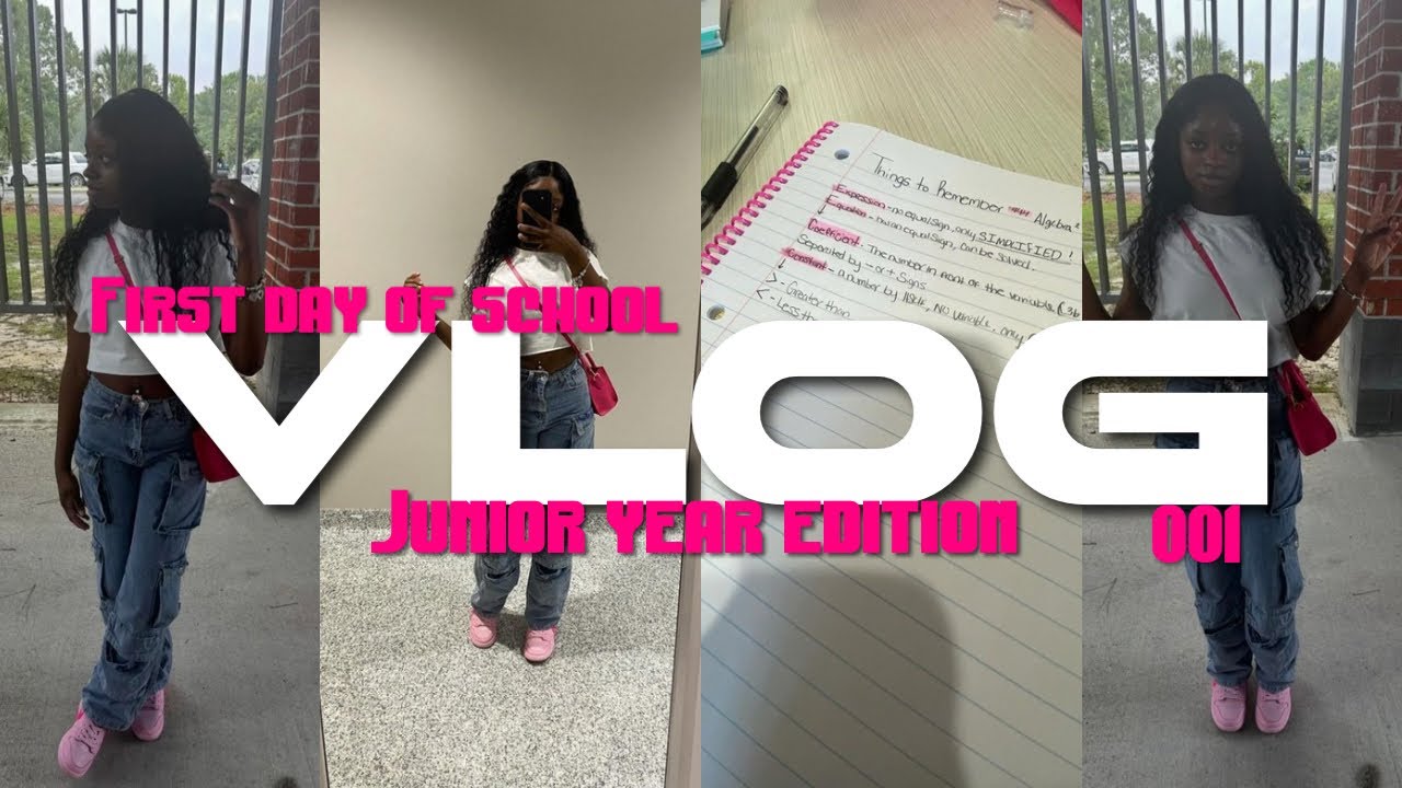 FIRST DAY OF SCHOOL VLOG || Junior Year Edition! - YouTube