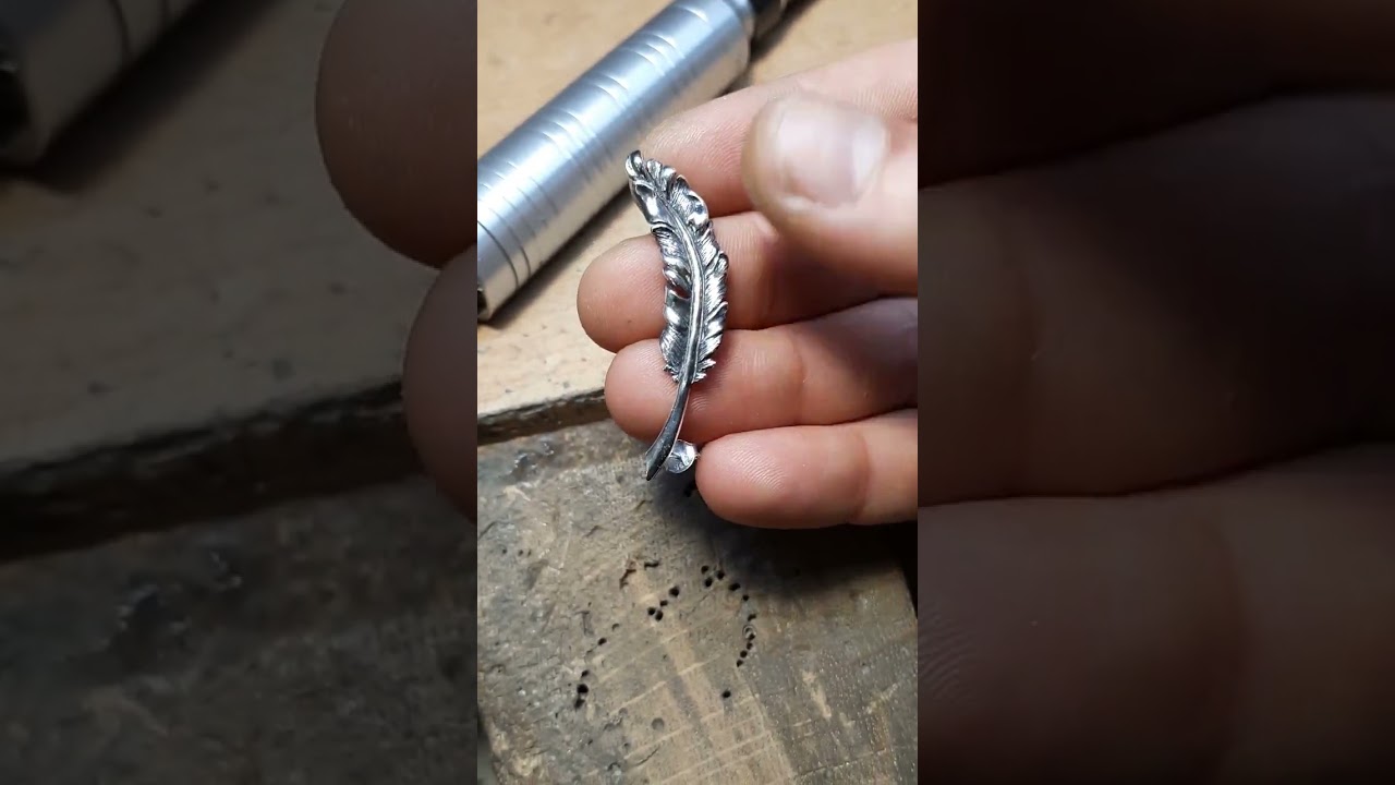 Feather Cartilage Studs Earrings Sterling Silver 925