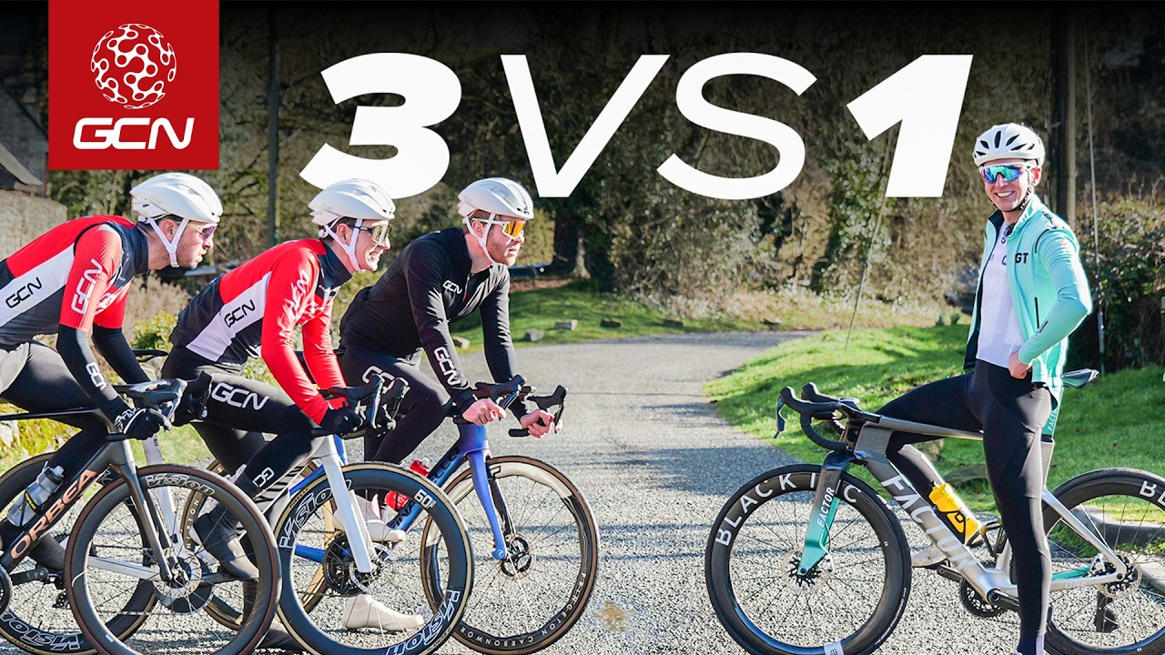 Is One Pro Cyclist Faster Than 3 GCN Presenters?