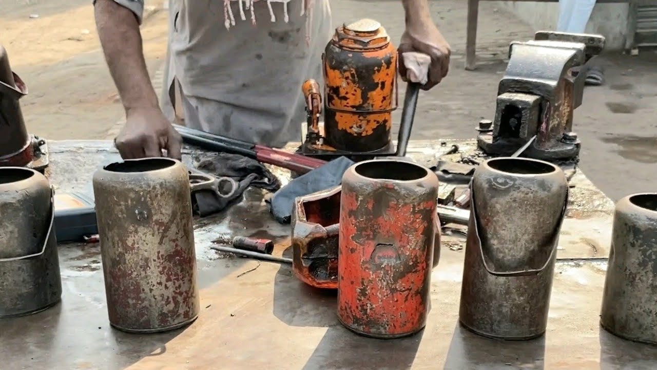 How to repair Hydraulic Jack Amazing Restoration of 50 Ton Hydraulic
