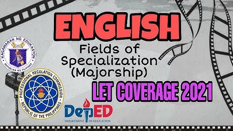 Coverage of LET Exam for English Major 2021