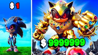 $1 to $1,000,000 Sonic EXE in GTA 5 RP