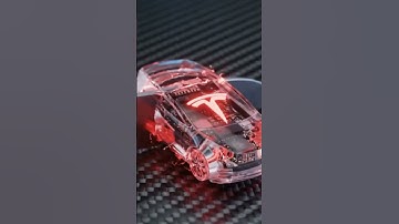 Glass Tesla Key Fob Sliced Open 😳 | Insane ASMR Satisfying Short