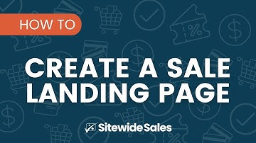 How to Create a Sale Landing Page For Your Sale using the Sitewide Sales Plugin