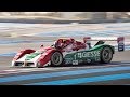 Ferrari 333 sp warm up accelerations onboard  screaming v12 on track