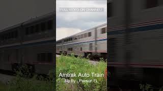 Amtrak Auto Train Fly By #amtrak #autotrain #railroad #railfans #florida