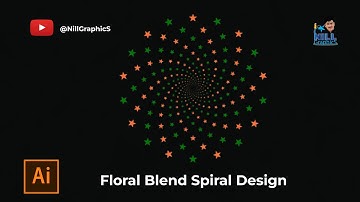 How to Create Beautiful Spiral/ Pattern Design using Adobe Illustrator  @nillaianimation1