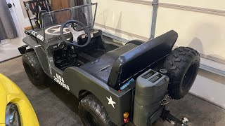 Coolster mini Jeep 125cc trailer hitch how too.