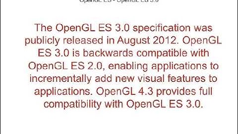Opengl Es 3 0