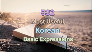 [2 hours] MustKnow Korean Expressions | Wave sounds ASMR, Stress relief for Studying