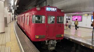 『6000系8次車三河ワンマン車＋6000系9次車4つ目＋6800系3次車によるブツ6代走』名鉄6044F＋6046F＋6815F急行新鵜沼行き『1571Aレ』名古屋駅発車