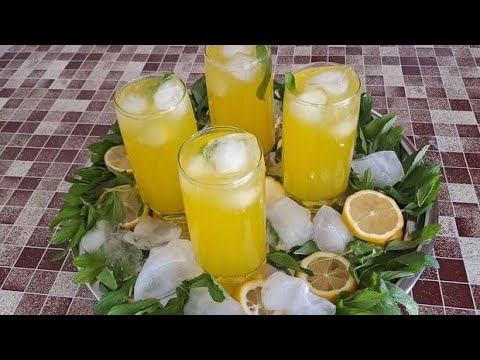 طرز تهیه شربت لیمو با کمترین هزینه و امکانات در خانه