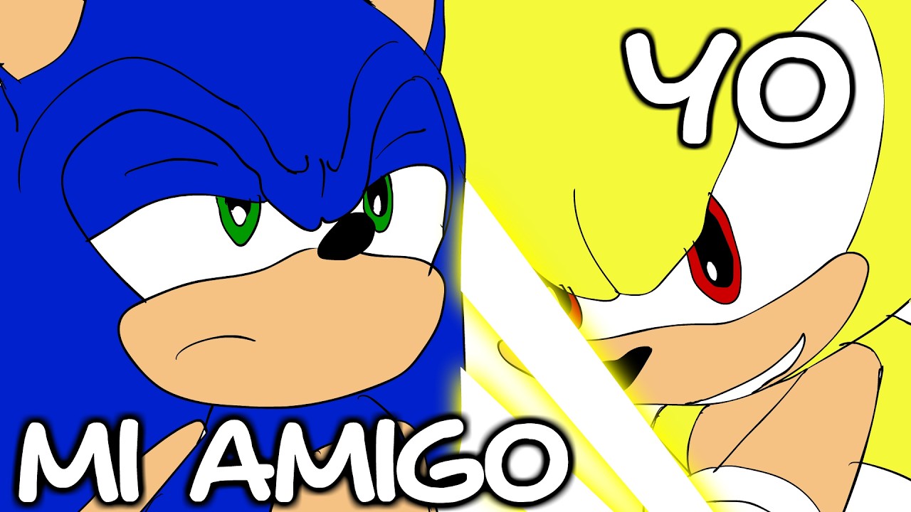 mi amigo juega el mejor juego de SONIC