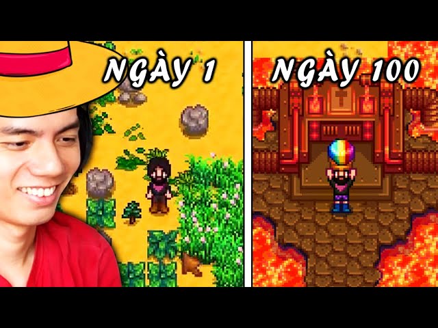 Outline Video Mình đã chơi 100 ngày trong Stardew Valley (Mục tiêu 100% HOÀN HẢO)