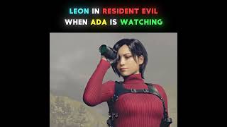 Leon In RE9 Whenever Ada is Watching🔥#shorts #residentevil #residentevilrequiem #gaming #re9 #fyp
