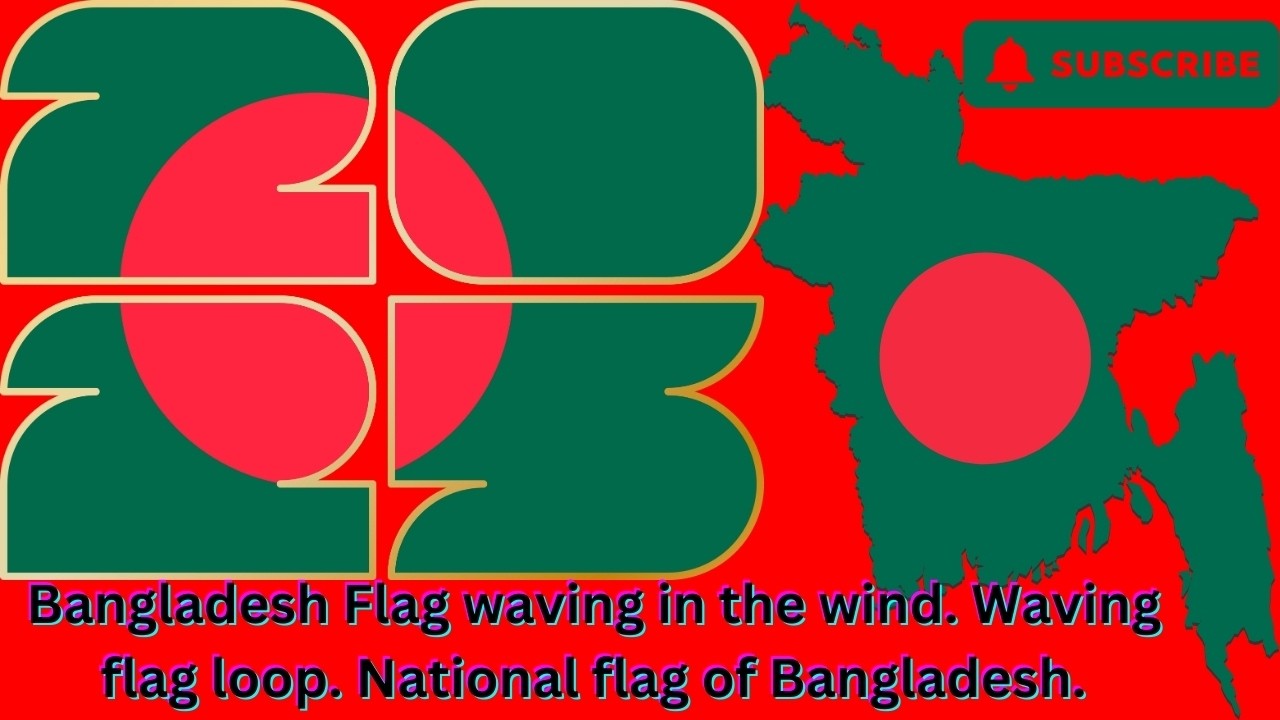 Bangladesh Flag waving in the wind Waving flag loop National flag of ...