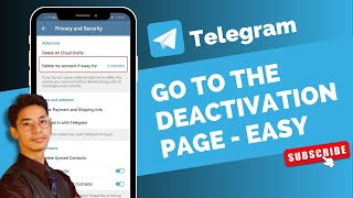Telegram Deactivation Page !
