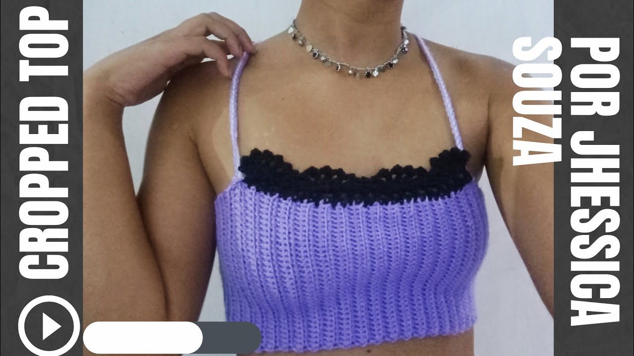 Cropped Top de crochê simples, fácil e rápido. - YouTube