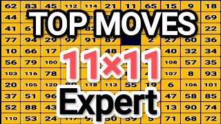 11×11 number puzzle 11×11 Expert  top moves numberpuzzle 11×11 num puzzle 11×11