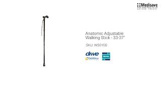 Anatomic Adjustable Walking Stick 33 37 WS010S