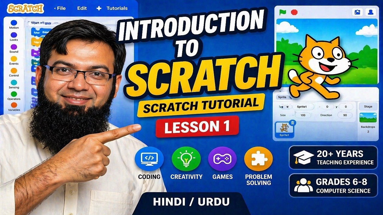 Scratch Coding for Kids | Introduction to Scratch (Beginner Lesson 1 ...