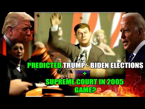 wow! MICROSOFT Video game from 2005 PREDICTS current 2020 elections with TRUMP, Biden & SCOTUS