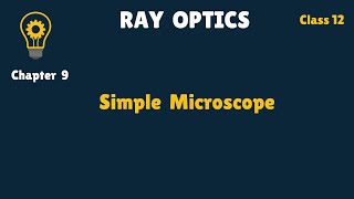 Class 12 - Ch 9 - Simple Microscope