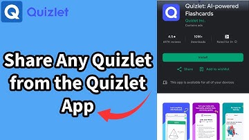 How to Share Any Quizlet from the Quizlet App? Send Quizlet Study Sets to Others on Android 2024