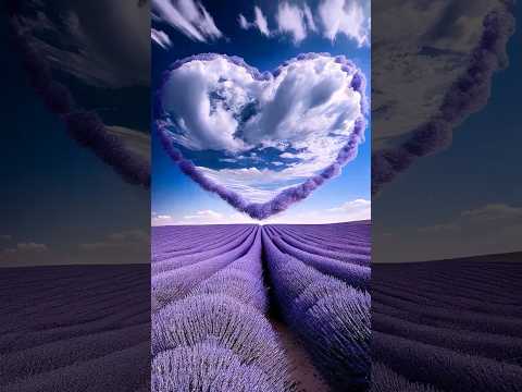 آرامش ابر قلب آسمان آبی بنفش یوتویوب ترند وایرال