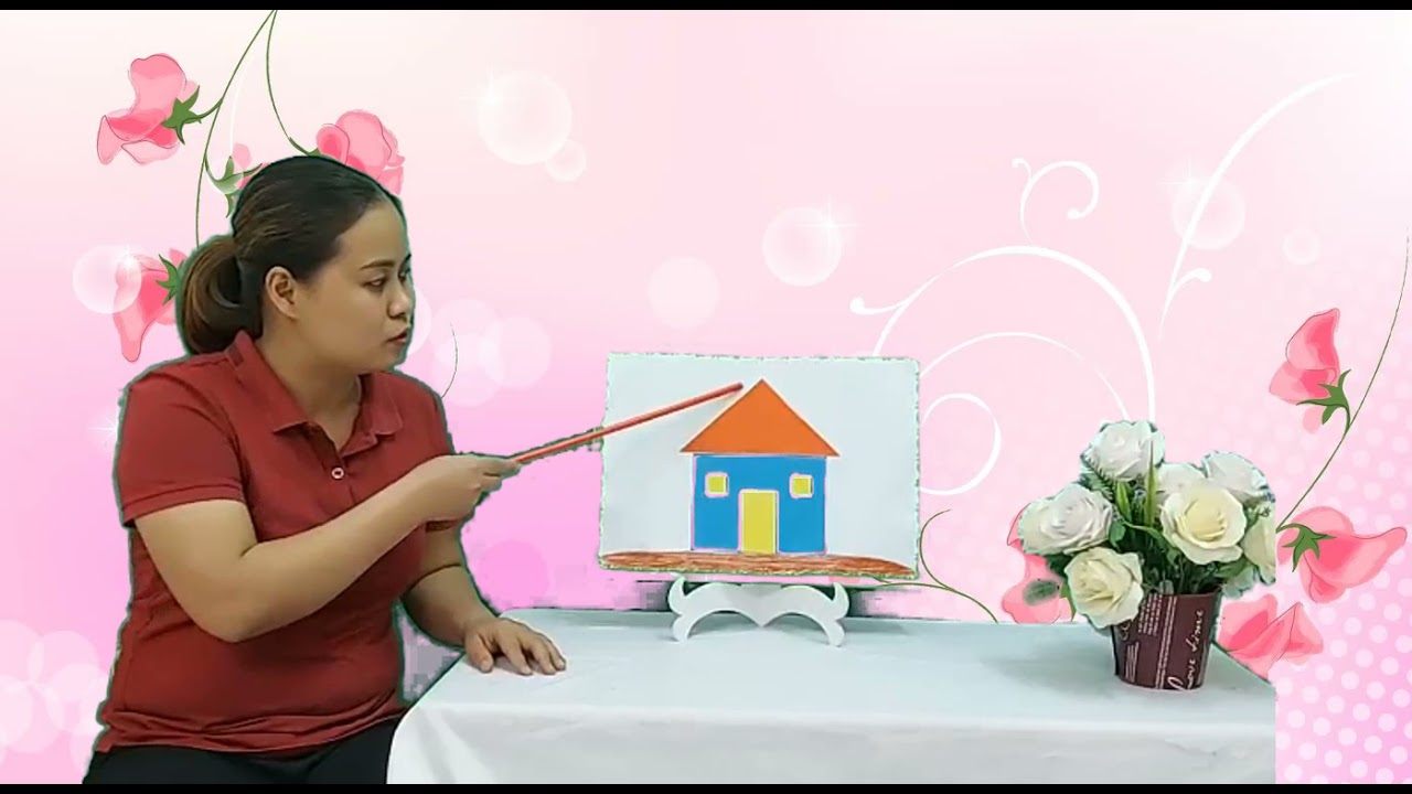 Tạo hình: dán ngôi nhà ( Trẻ 3 - 4 tuổi) - youtube