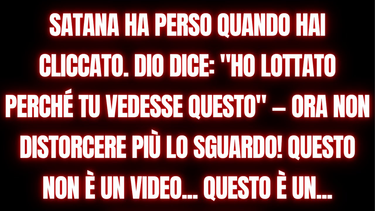 💸 Dio ha rimosso l’inganno del nemico solo per avvertirti. È l’ultima chiamata. Apri subito.