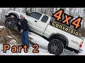 Toyota Tacoma Prerunner 2wd to 4x4 Conversion - First Gen | HOW TO Video Part 2