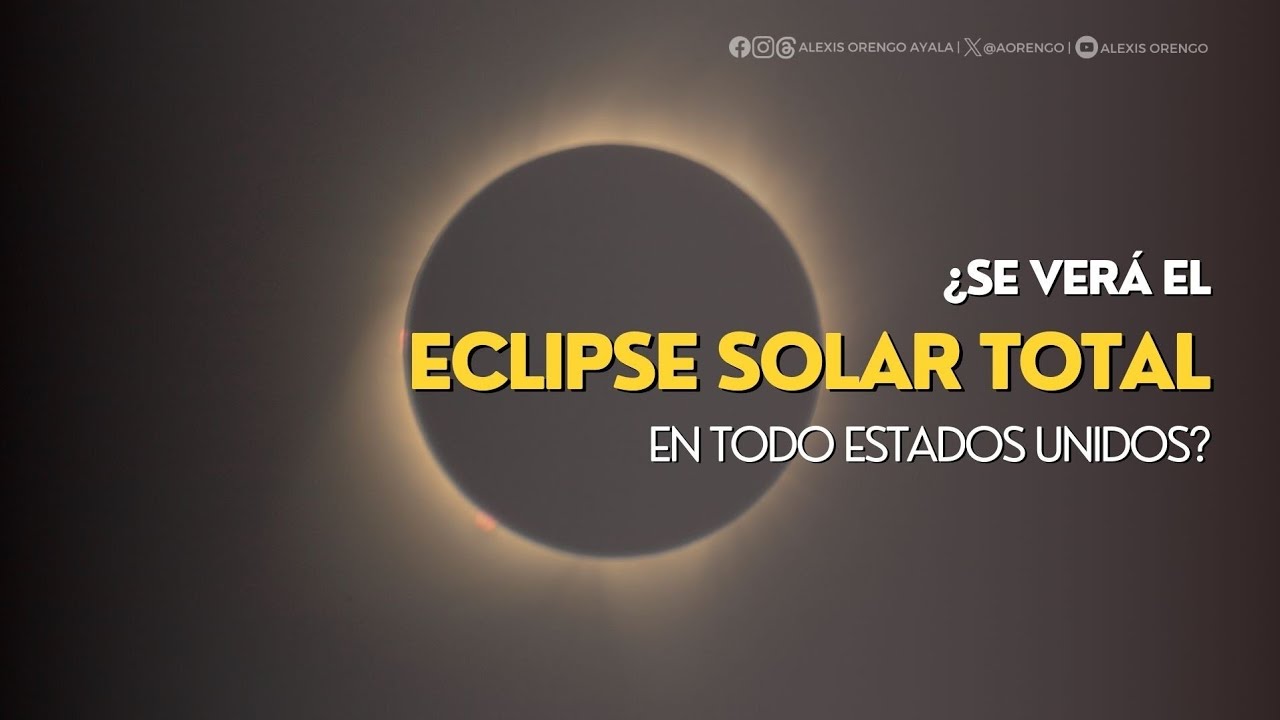 ¿Se verá el eclipse solar total en todo Estados Unidos? - YouTube
