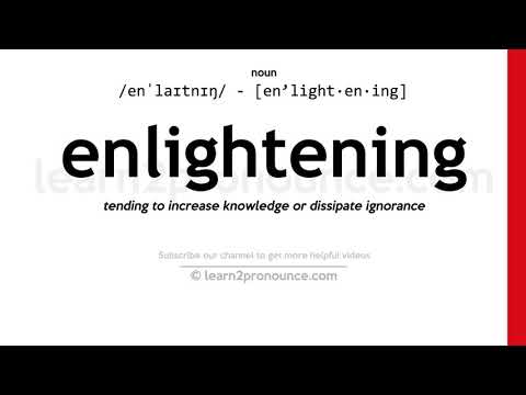 Произношение поучительный | Определение Enlightening