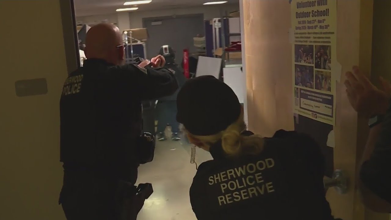 Several agencies participate in active shooter training - YouTube