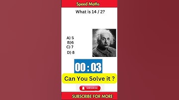 Speed Maths : Take on this Brain-Teasing Reasoning Quiz andTest Your Genius #fun #music #exam #quiz