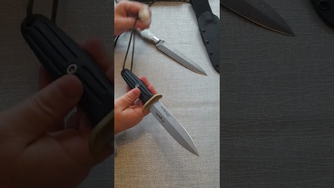 The Pohl Force MK-10 Rambo Last Blood dagger vs. The Böker A-F 5.5 Combat dagger!