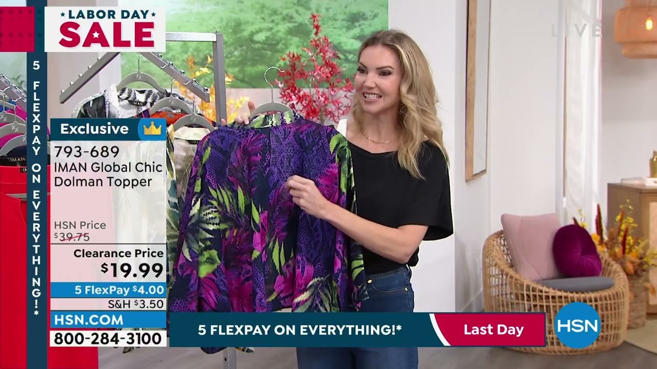 HSN  IMAN Global Chic Fashions Clearance 09.05.2022 - 08 PM - YouTube