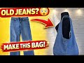 Don’t Throw Old Jeans! Make This Bag Instead 👖✨