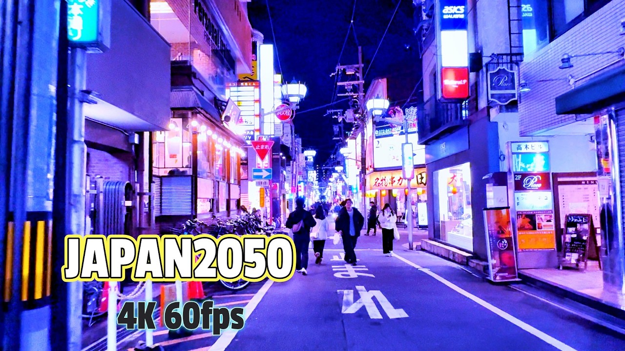 Futuristic Underground in Japan - Cyberpunk Ambience [4K 60fps]