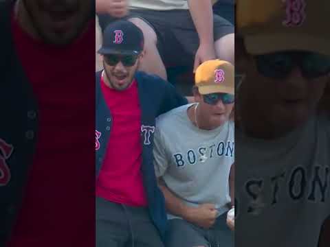 Here's an impressive catch from way up in foul territory! 😯