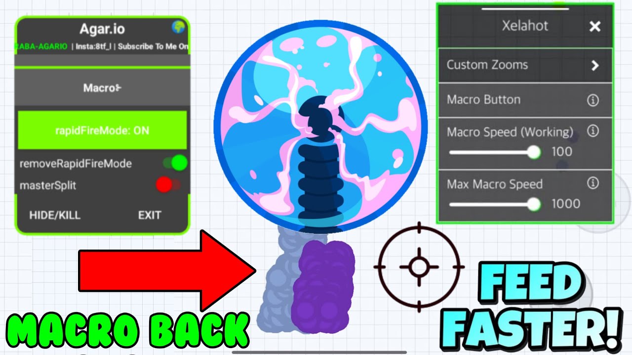 AGARIO NEW MACRO ZOOM+NO LAG AGARIO ANDROID AND IOS AGARIO MOBILE YouTube