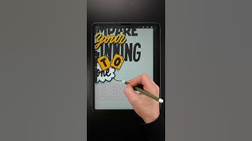 Multi-style Lettering Process in Procreate (#shorts)