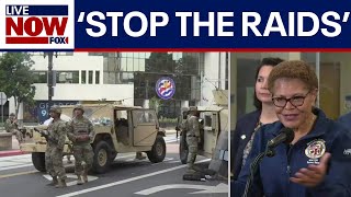 ICE protests: LA Mayor Karen Bass calls violence, damage 'unacceptable'