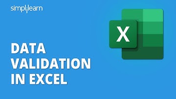 Data Validation In Excel | Excel Data Validation Tutorial | Excel For Beginners | Simplilearn