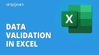 Data Validation In Excel | Excel Data Validation Tutorial | Excel For Beginners | Simplilearn