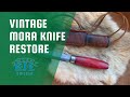 Amazing finish on an old mora knife restoration