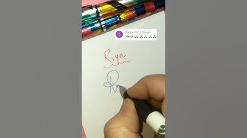 📛Riya name Signature ✍️ #youtubeshorts #ytshorts #youtube