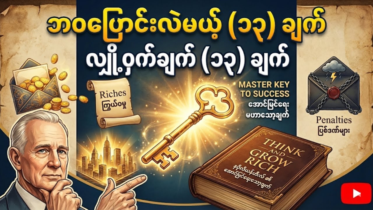 သူဌေးဖြစ်ချင်ရင် ဒါကိုနားထောင်ပါ - အောင်မြင်ရေး Master Key