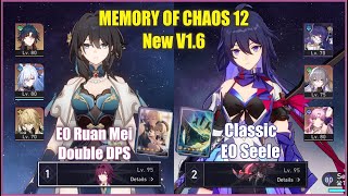 Blade Jingliu x Ruan Mei & Seele Memory of Chaos 12 | Honkai Star Rail 1.6